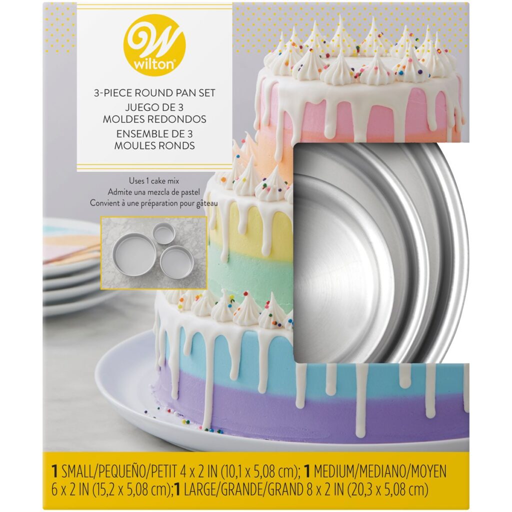 Wilton Tiered Trio kerek tortaforma szett 3 db