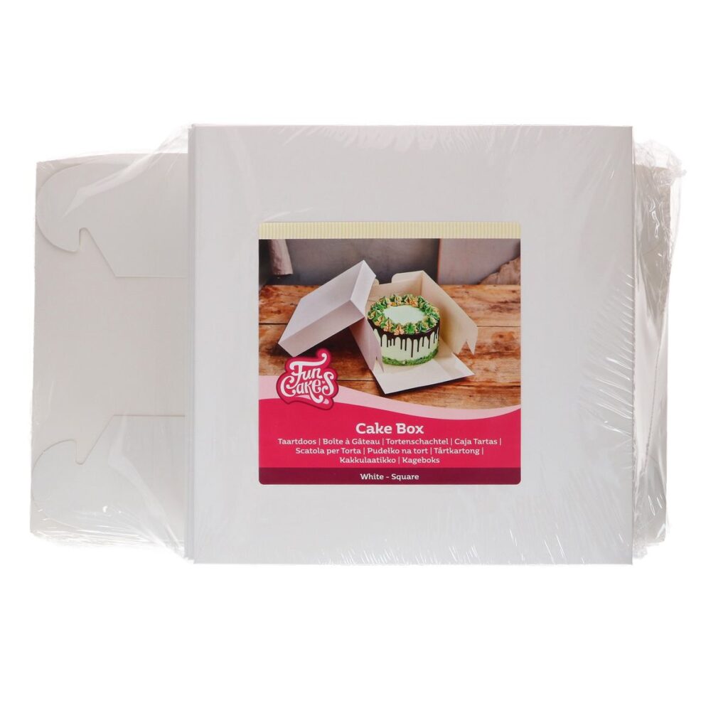 FunCakes tortadoboz fehér 25 × 25 × 20 cm, 25 db-os csomag