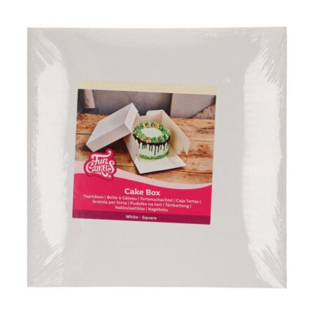 FunCakes tortadoboz fehér 28 × 28 × 15 cm, 25 db-os csomag